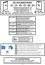 Предварительный просмотр 1 страницы Svedbergs 40 Assembly Instruction Manual