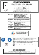 Svedbergs 70 Assembly Instruction Manual preview