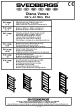 Предварительный просмотр 1 страницы Svedbergs Diana Series Manual