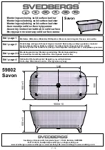 Preview for 1 page of Svedbergs Savon 59802 Assembly Instruction