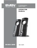 Sven 245 Operation Manual preview