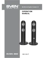 Sven 260 Operation Manual preview