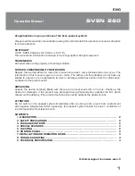 Предварительный просмотр 2 страницы Sven 260 Operation Manual