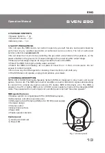 Preview for 13 page of Sven 290 Operation Manual