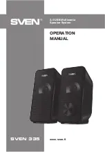 Предварительный просмотр 11 страницы Sven 335 Operation Manual