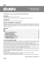 Предварительный просмотр 12 страницы Sven 335 Operation Manual