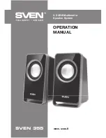 Sven 355 Operation Manual preview