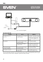 Предварительный просмотр 4 страницы Sven 422 User Manual