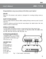 Предварительный просмотр 2 страницы Sven AC-116 User Manual