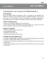 Preview for 8 page of Sven AP-015MV User Manual