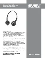 Preview for 4 page of Sven AP-170M User Manual