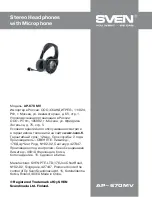 Preview for 4 page of Sven AP-670MV User Manual