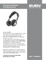 Preview for 5 page of Sven AP-750MV User Manual