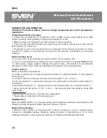 Предварительный просмотр 4 страницы Sven AP-B480MV User Manual