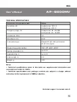 Preview for 5 page of Sven AP-B500MV User Manual