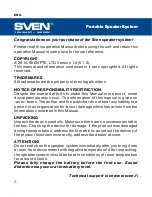 Preview for 2 page of Sven BOOGIE BALL R User Manual