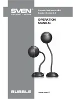 Sven Bubble Operation Manual preview