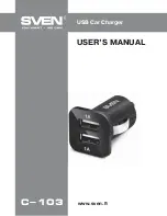 Предварительный просмотр 1 страницы Sven C-103 User Manual