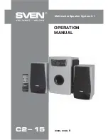 Sven C2-15 Operation Manual preview