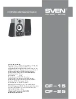 Preview for 7 page of Sven CF-15 Operation Manual