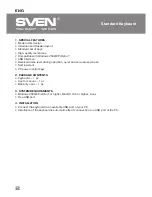 Preview for 3 page of Sven Comfort 3030 User Manual