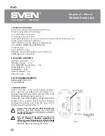 Preview for 3 page of Sven Comfort 3200 Wireless User Manual