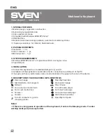 Preview for 3 page of Sven Comfort 3600 User Manual