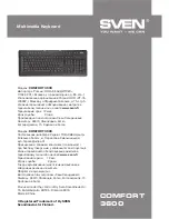 Preview for 5 page of Sven Comfort 3600 User Manual