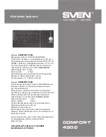 Предварительный просмотр 5 страницы Sven Comfort 4300 User Manual