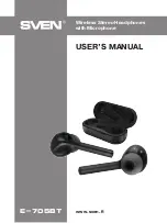 Sven E-705BT User Manual preview