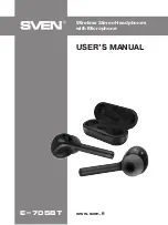 Preview for 1 page of Sven E-705BT User Manual