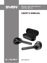 Sven E-707BT User Manual preview