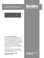 Preview for 5 page of Sven Elegance 5800 Wireless User Manual