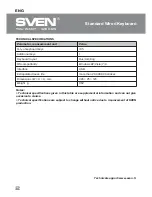 Preview for 3 page of Sven elegance 5800 User Manual