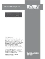 Preview for 4 page of Sven elegance 5800 User Manual