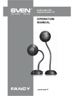 Sven FANCY Operation Manual preview