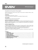 Preview for 2 page of Sven GC-2040 Operation Manuals