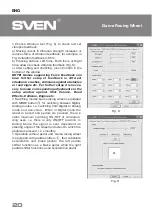 Preview for 20 page of Sven GC-W400 Operation Manual