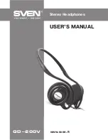 Sven GD-200V User Manual preview