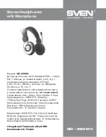 Preview for 4 page of Sven GD-920MV User Manual