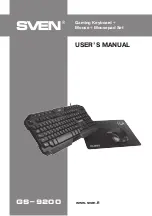 Sven GS-9200 User Manual preview