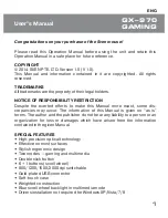 Preview for 2 page of Sven Gx-970 User Manual