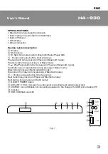 Preview for 3 page of Sven HA-930 User Manual