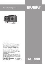 Preview for 6 page of Sven HA-930 User Manual