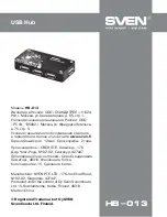 Предварительный просмотр 4 страницы Sven HB-013 User Manual