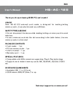 Preview for 2 page of Sven HB-AC-120 User Manual