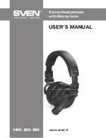 Preview for 1 page of Sven HM 80 BK User Manual