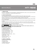 Preview for 3 page of Sven HT-400 Operation Manual