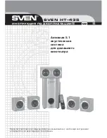 Sven HT-435 User Manual preview