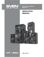 Preview for 1 page of Sven HT-440 Operation Manual